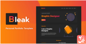 Bleak - Personal Portfolio Template