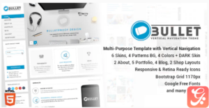 Bullet - Multipurpose Vertical Menu HTML Template