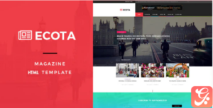 Ecota - Responsive Magazine & News HTML Template