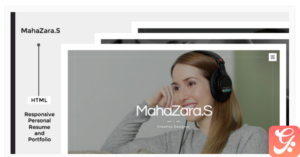 MahaZara.S HTML Personal Resume and Portfolio