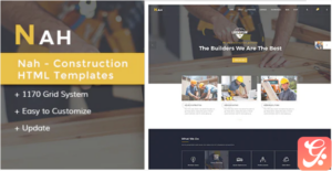 Nah Multipurpose Construction responsive HTML5 Template