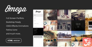 Omega - Full Width HTML Portfolio