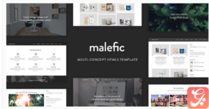 Malefic - Multipurpose One Page HTML5 Template