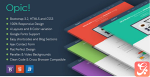Opic! Flat One Page Responsive Template