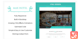 Max Hotel - Responsive HTML Template