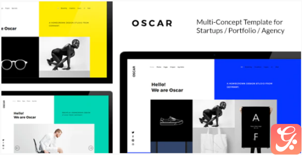 OSCAR Fresh Multi Concept Template for Startups