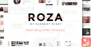 Roza - Clean Blog HTML Template