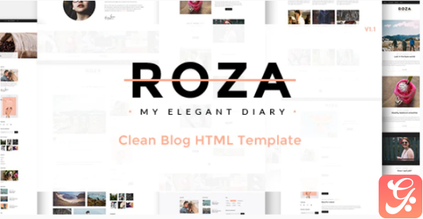 Roza Clean Blog HTML Template