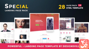 Special - Landing Page HTML Pack