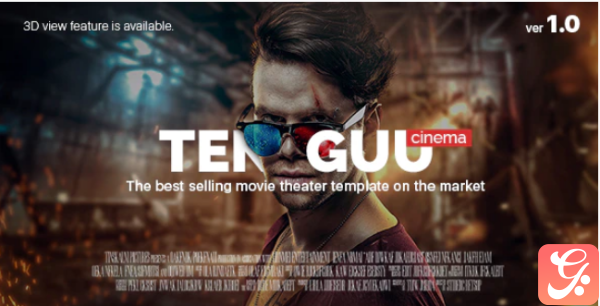 Tenguu Cinema Movie theatre HTML Template