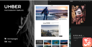 Umber | Photography PSD Template