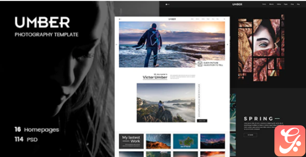 Umber Photography PSD Template