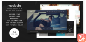 Modesto - Power Unique Portfolio, Photography & Agency HTML Template