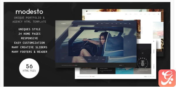 Modesto Power Unique Portfolio Photography Agency HTML Template