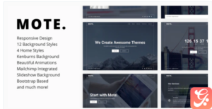 Mote - Versatile Coming Soon Template