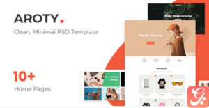 Aroty - Clean, Minimal Shop PSD Template