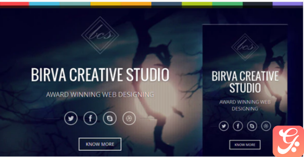 Birva Bootstrap Parallax One Page Template