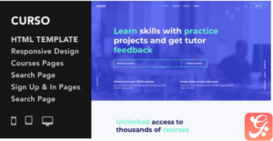 Curso - Courses and LMS HTML5 Responsive Template