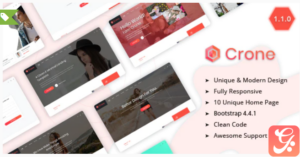 Crone - Creative Multipurpose Landing Page Template