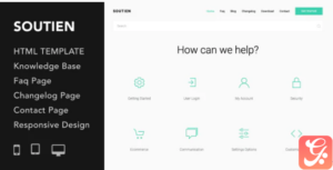 Soutien | Customer Support Helpdesk HTML Template