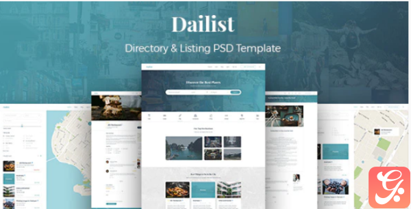 Dailist Directory Listing PSD Template