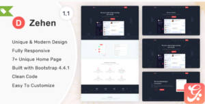 Zehen - Landing Page Template