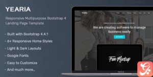 Yearia - Multipurpose Landing Page Template