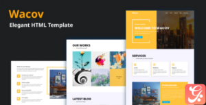 Wacov - Elegant HTML Template
