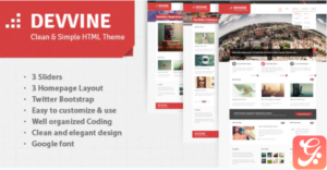 Devvine - Modern & Clean Responsive Site Template