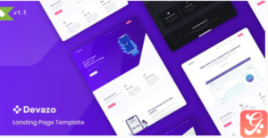 Devazo - Landing Page Template