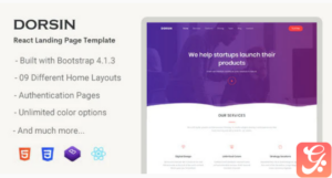 Dorsin - React Landing Page Template