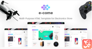 E-come | Multi-Purpose HTML Template for Electronics Store