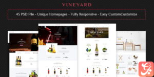 VINEYARD - E-Commerce and Blog PSD Theme