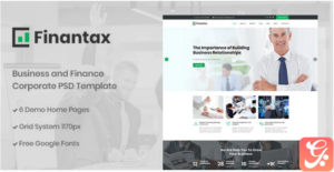 Finantax - Business and Finance Corporate PSD Template