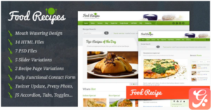Food Recipes - HTML Template
