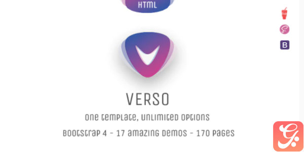 Verso Unique Responsive Multipurpose Bootstrap 4 HTML Template