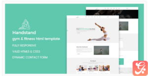 Handstand - Yoga and Fitness HTML Template