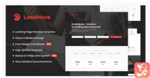 LeadMore - HTML5 Landing Page