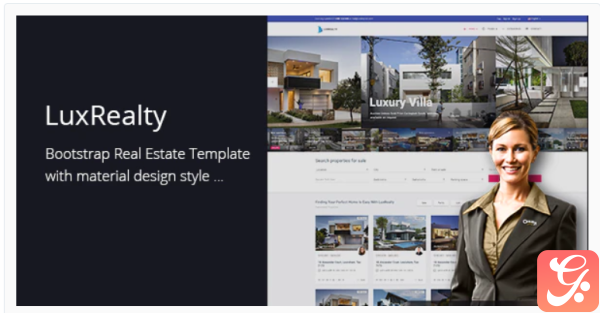 Lux Realty Real EstateProperty Material Design