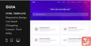 Guia - Helpdesk and Documentation HTML5 Responsive Template