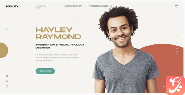 HAILEY Creative Personal CVesume HTML Template