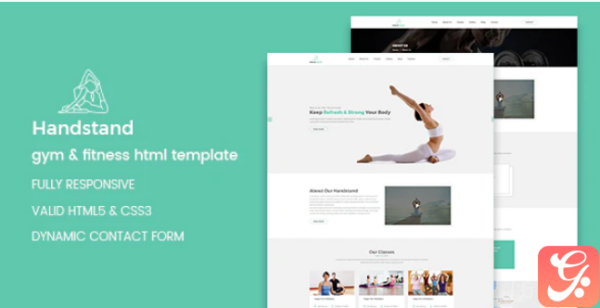 Handstand - Yoga and Fitness HTML Template