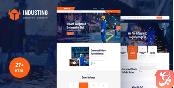 Industing Industry Factory Business HTML5 Template 1