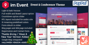 imEvent - Conference Landing Page HTML Template