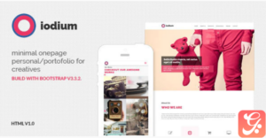 Iodium- Minimal Onepage Personal/Portofolio