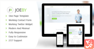 Joeby - Clean One Page Business Template