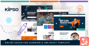 Kipso - React Next Online Education Learning & LMS Template
