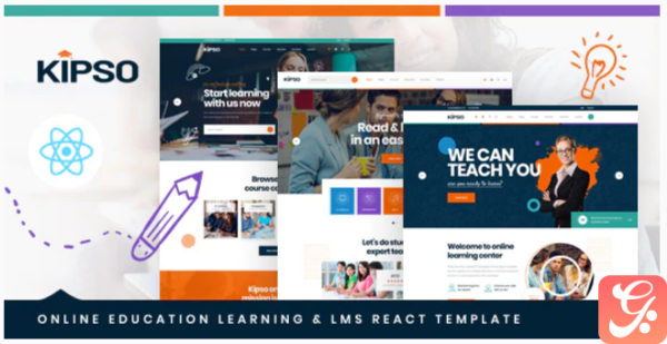 Kipso React Next Online Education Learning LMS Template