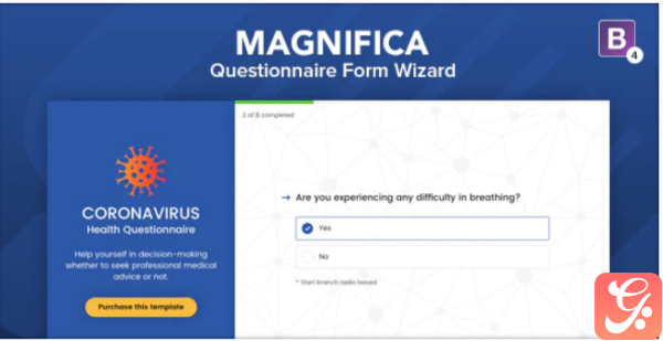 Magnifica Coronavirus Questionnaire Form Wizard