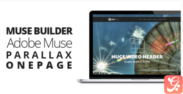 Muse Builder Parallax OnePage Muse Template